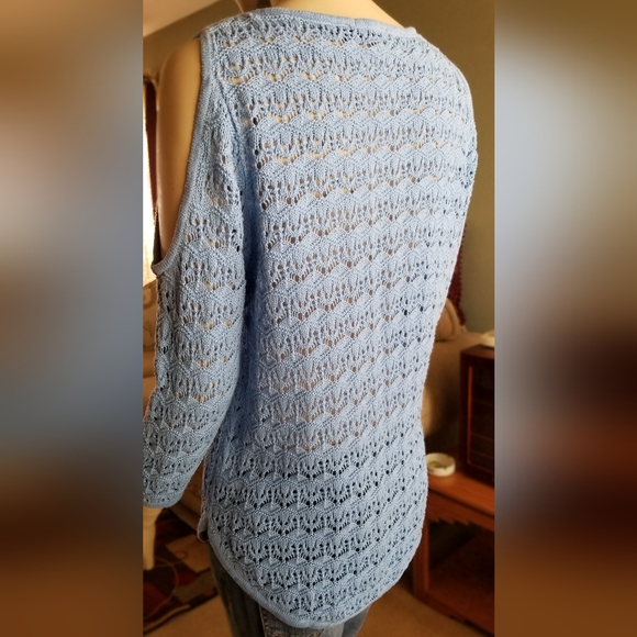 Jeanne Pierre Blue Top - Picture 3 of 6